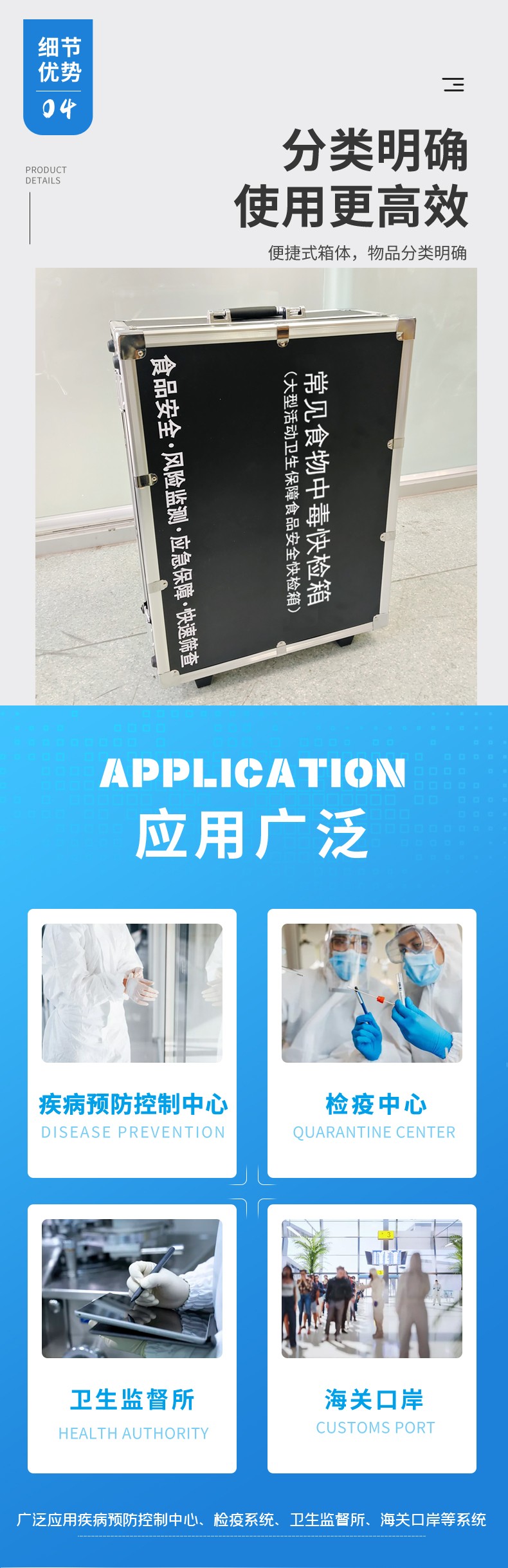 常見(jiàn)食物中毒快檢箱